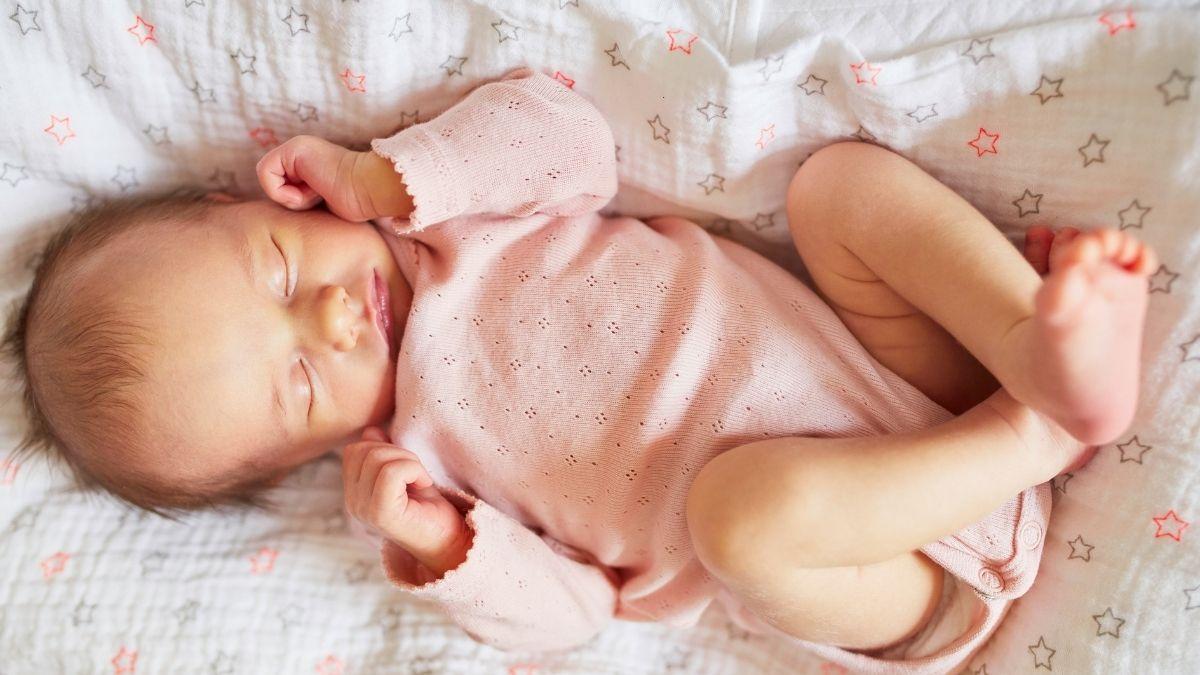 Newborn sleep with store hat